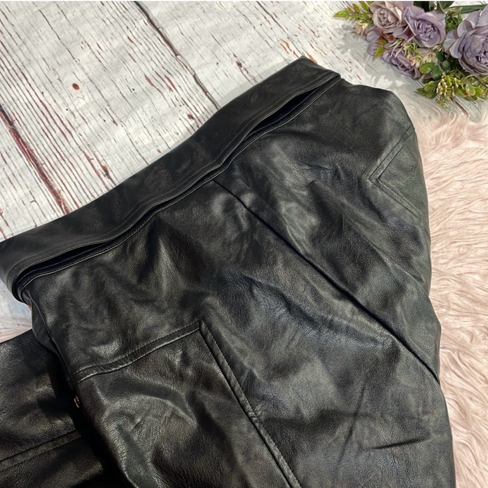 Tiger Mist Black Skinny Faux Leather Pants - Picture 4 of 6